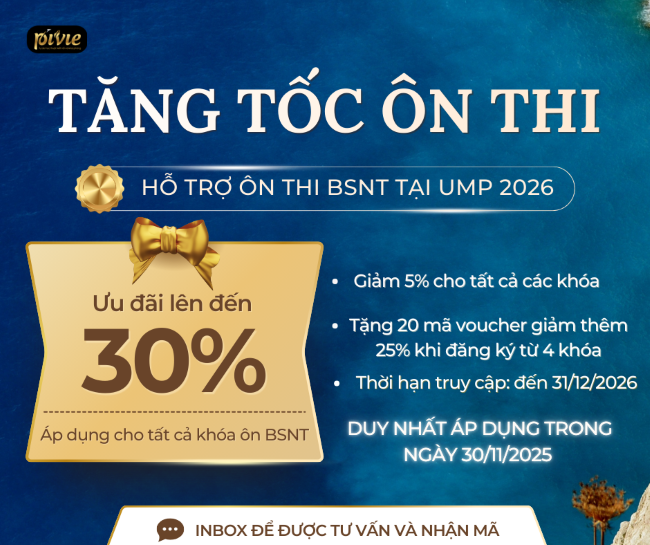TĂNG TỐC ÔN THI - HỖ TRỢ ÔN THI BÁC SĨ NỘI TRÚ TẠI ĐẠI HỌC Y DƯỢC TP.HCM 2026