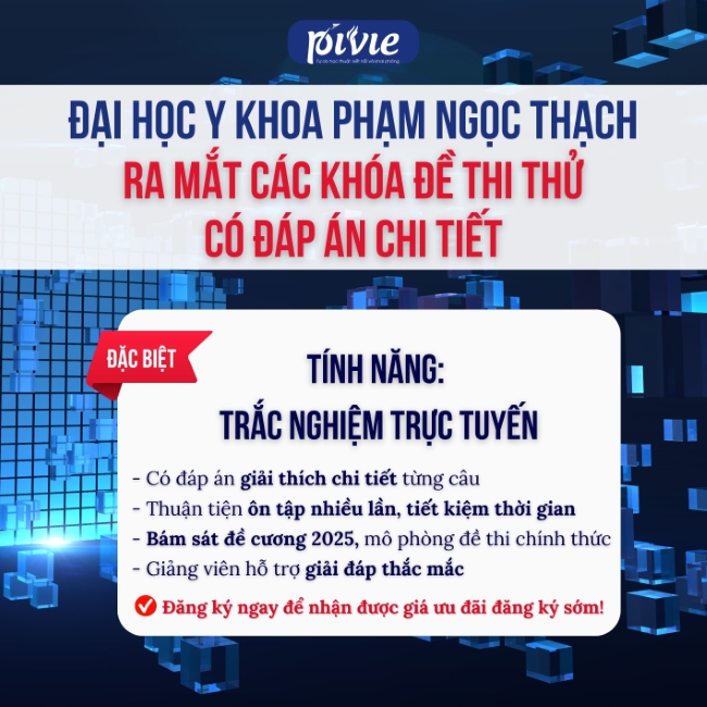 THÔNG BÁO RA MẮT CÁC KHÓA ĐỀ THI THỬ TẠI ĐẠI HỌC Y KHOA PHẠM NGỌC THẠCH