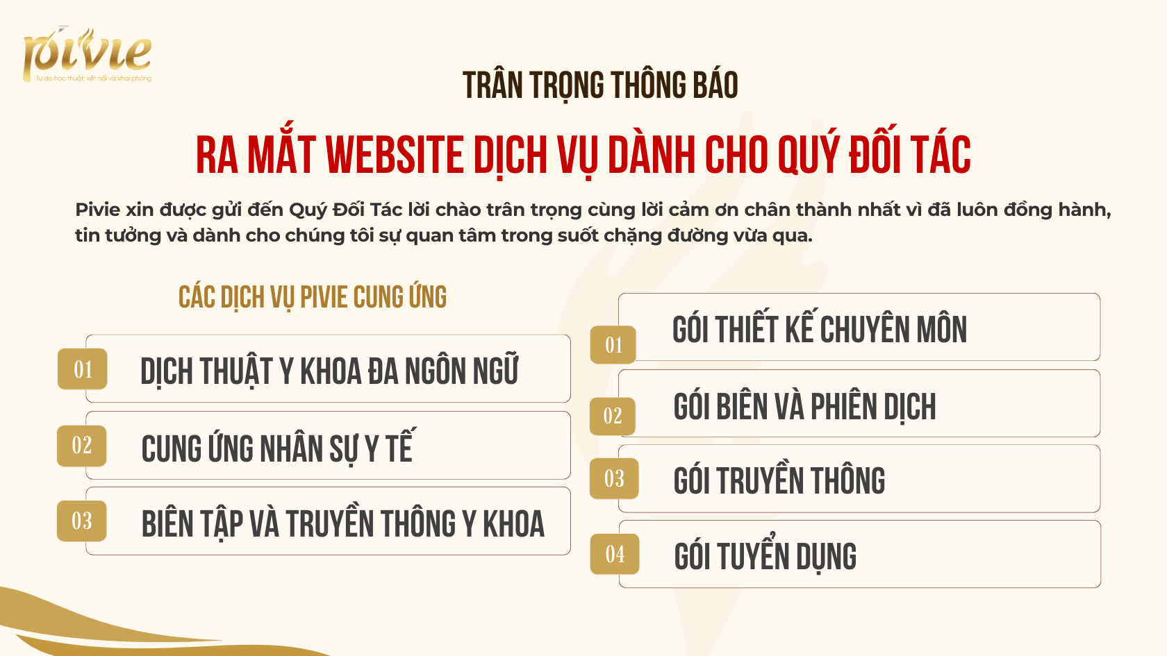 Cam kết với đối tác