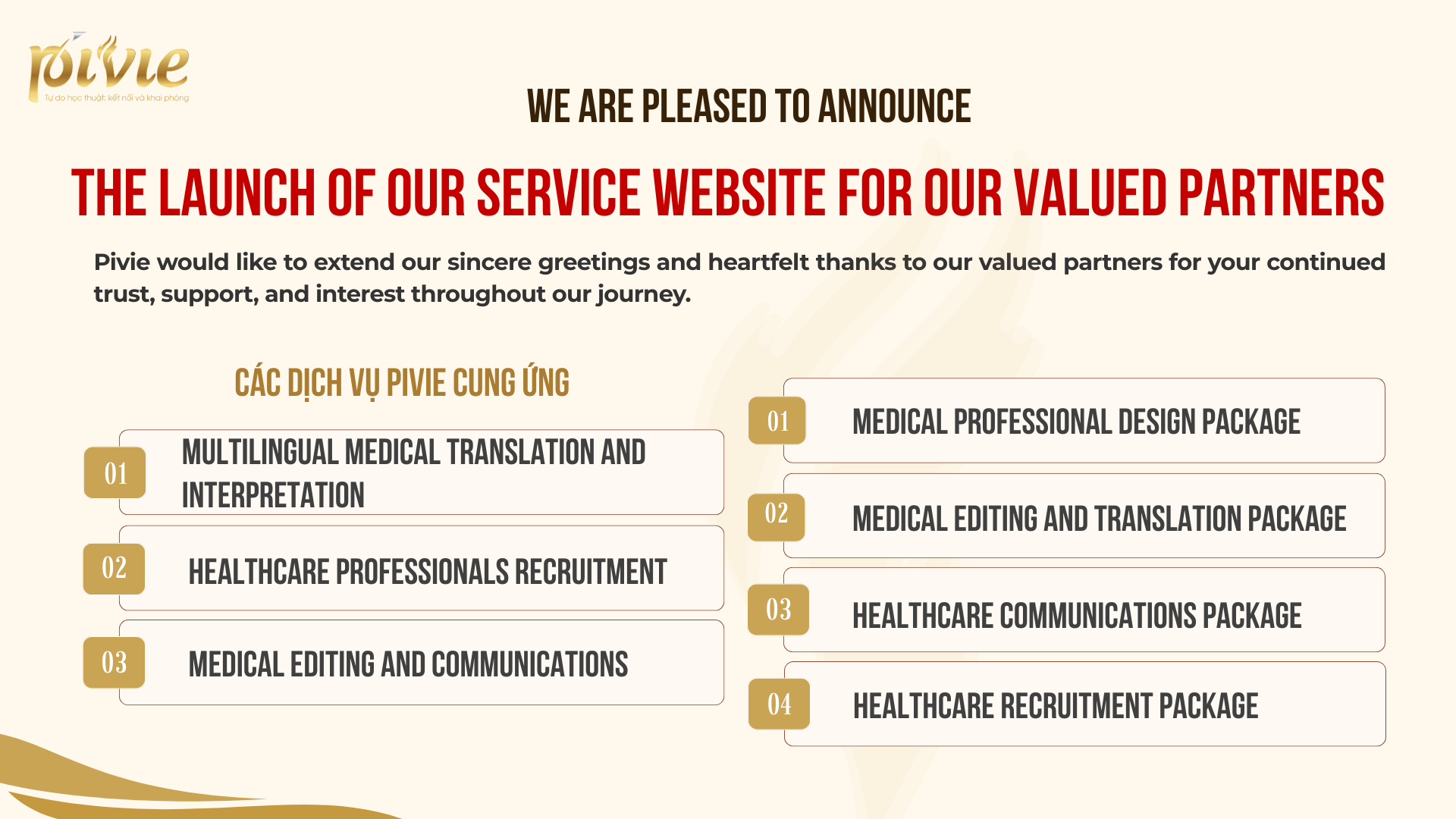 Commitment to Our Partners